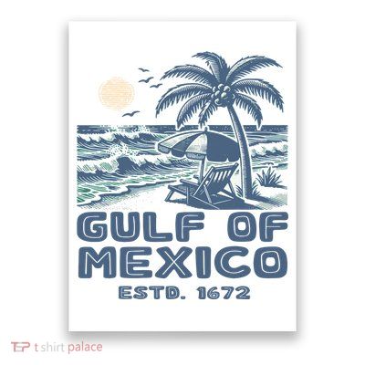Gulf Of Mexico 1672 Vintage Beach Gulf Of Mexico Forever Poster