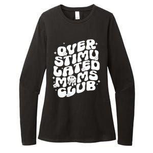 Groovy Overstimulated Moms Club Funny Trendy Mom Womens CVC Long Sleeve Shirt