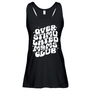 Groovy Overstimulated Moms Club Funny Trendy Mom Ladies Essential Flowy Tank