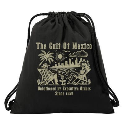 Gulf Of Mexico Forever – Anti-Trump Political Satire Drawstring Bag