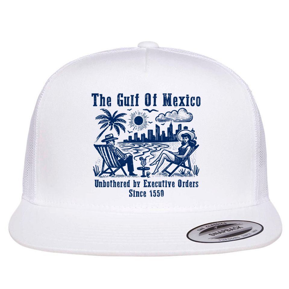 Gulf Of Mexico Forever – Anti-Trump Political Satire Flat Bill Trucker Hat