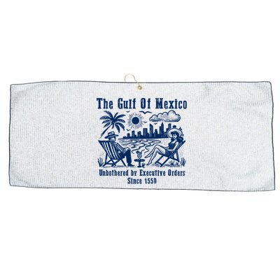 Gulf Of Mexico Forever – Anti-Trump Political Satire Large Microfiber Waffle Golf Towel