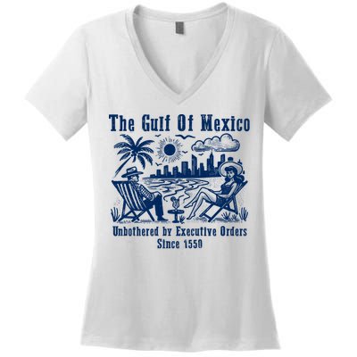 Gulf Of Mexico Forever – Anti-Trump Political Satire Women's V-Neck T-Shirt