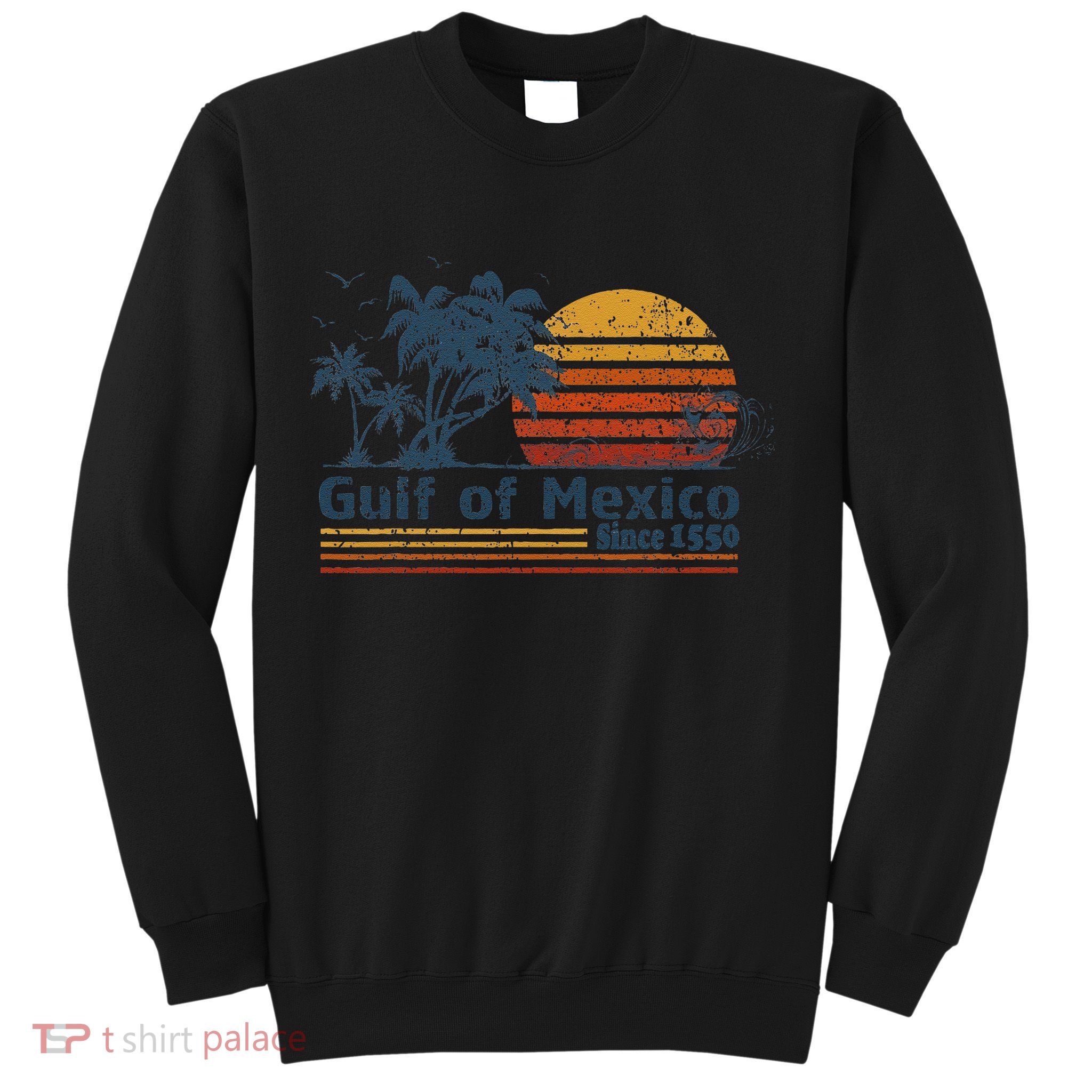 Gulf Of Mexico Est 1550 Retro Vintage Beach Sweatshirt