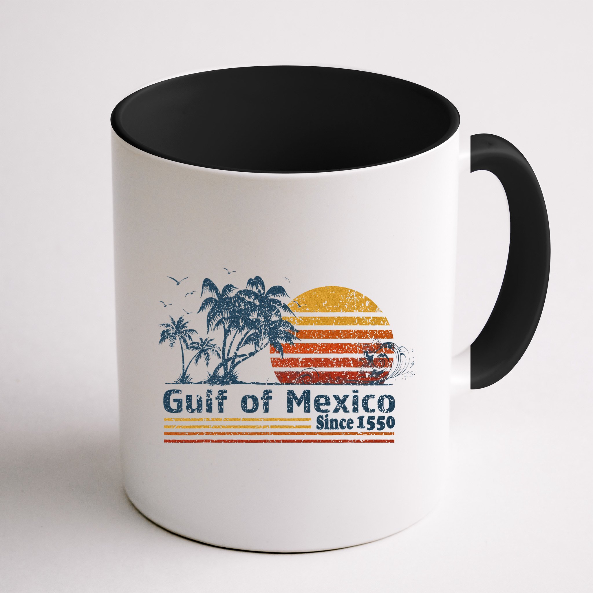 Gulf Of Mexico Est 1550 Retro Vintage Beach Mug