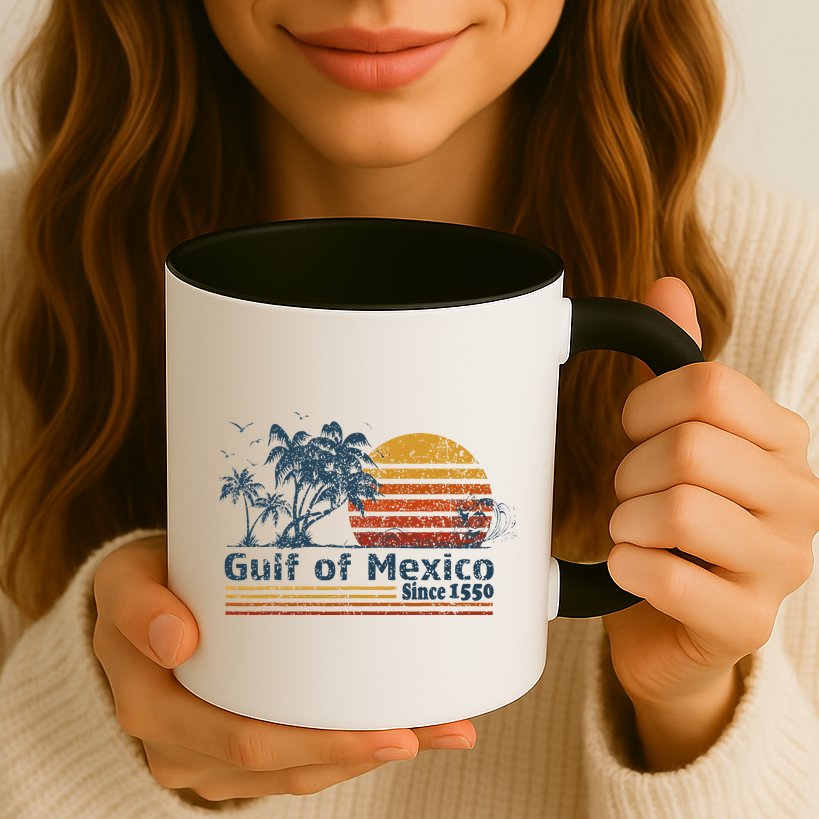 Gulf Of Mexico Est 1550 Retro Vintage Beach Mug