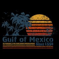 Gulf Of Mexico Est 1550 Retro Vintage Beach Mug