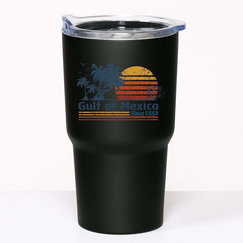 Gulf Of Mexico Est 1550 Retro Vintage Beach Tumbler