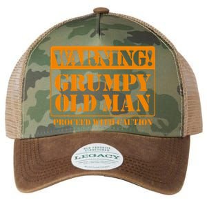 Grumpy Old Man For Grandfathers Dads Fathers Day Legacy Tie Dye Trucker Hat