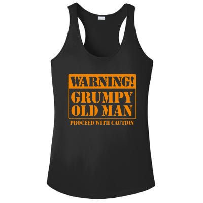 Grumpy Old Man For Grandfathers Dads Fathers Day Ladies PosiCharge Competitor Racerback Tank