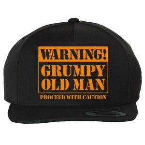 Grumpy Old Man For Grandfathers Dads Fathers Day Wool Snapback Cap