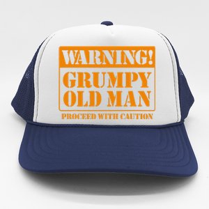 Grumpy Old Man For Grandfathers Dads Fathers Day Trucker Hat