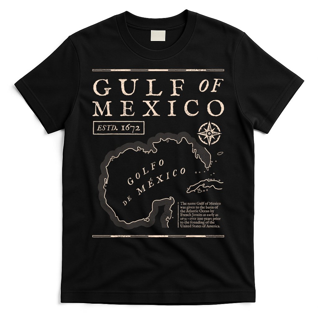 Gulf Of Mexico 1672 Historic Map T-Shirt