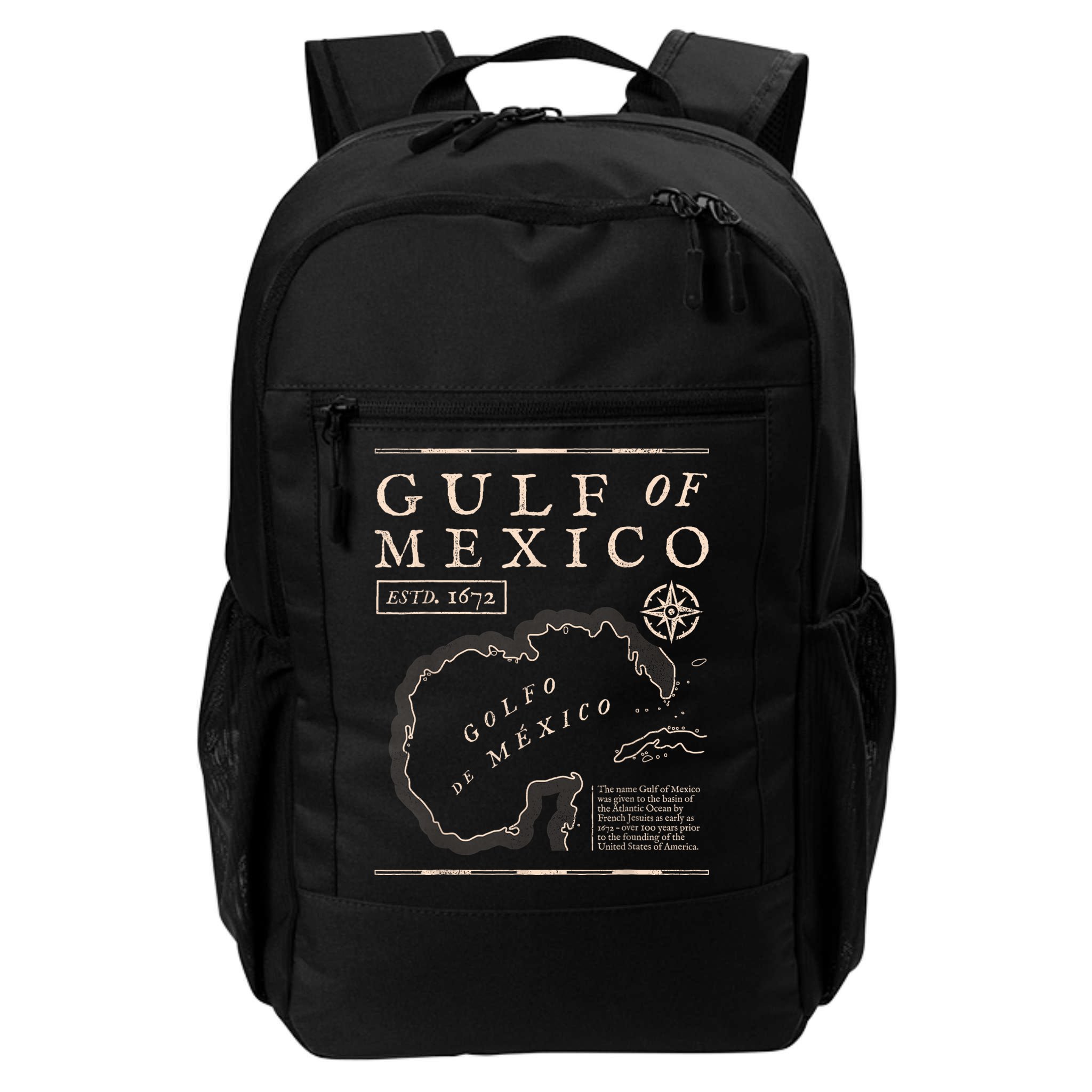 Gulf Of Mexico 1672 Historic Map Backpack
