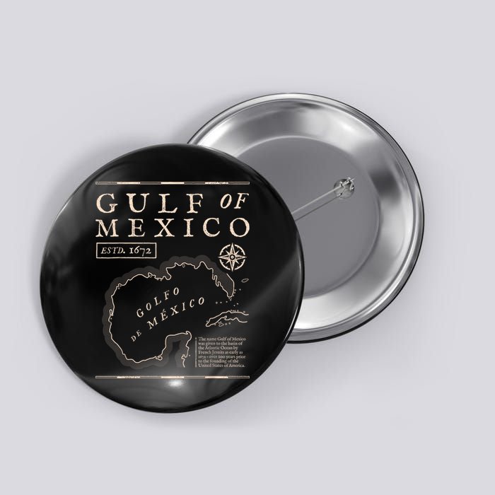 Gulf Of Mexico 1672 Historic Map Button