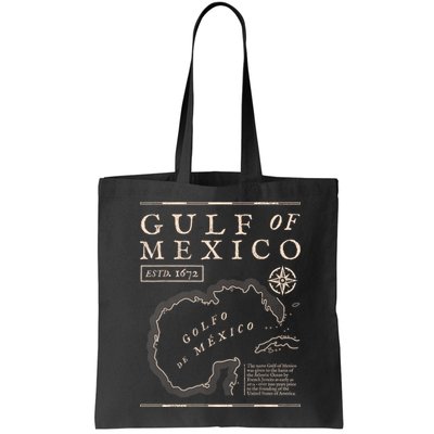 Gulf Of Mexico 1672 Historic Map Bag