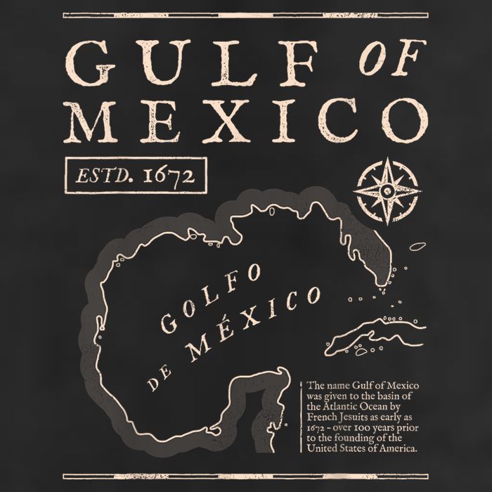 Gulf Of Mexico 1672 Historic Map 25L Jumbo Tote