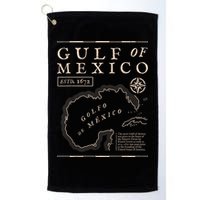 Gulf Of Mexico 1672 Historic Map Golf Towel