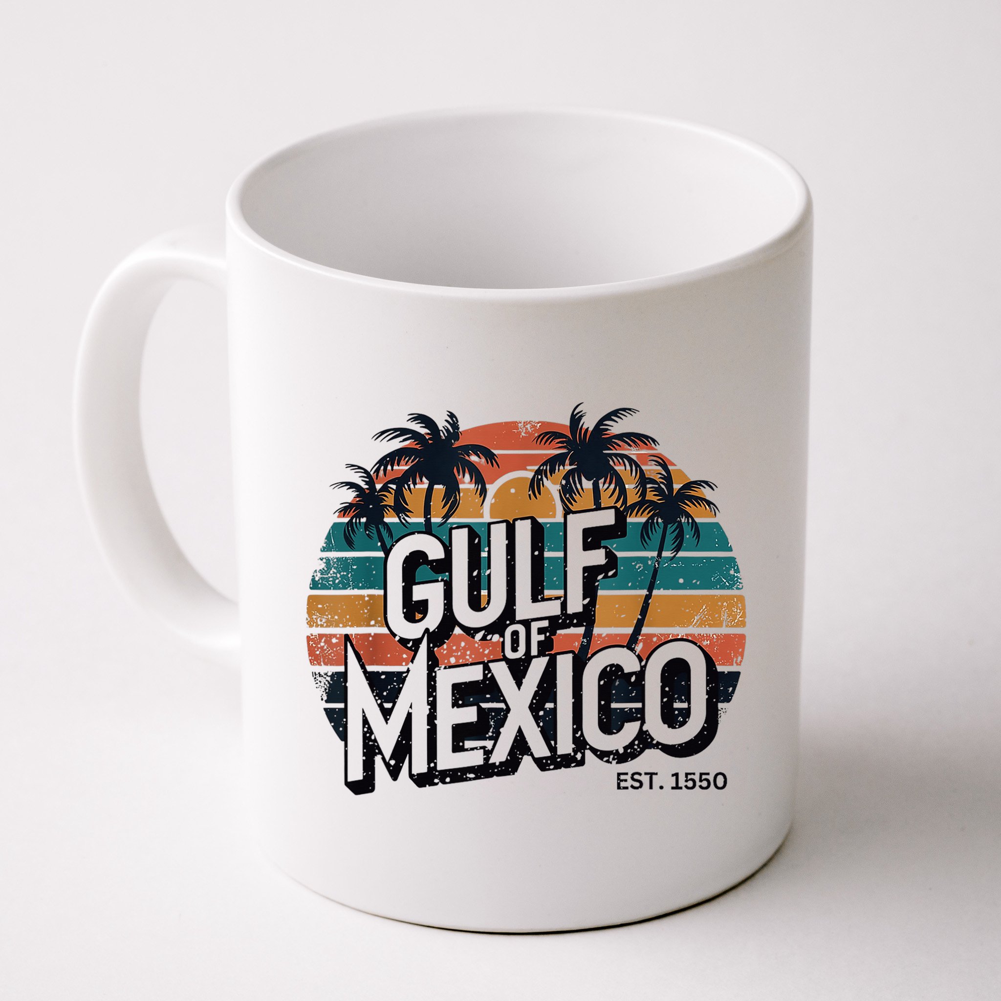 Gulf Of Mexico Est 1550 Retro Vintage Beach Mug