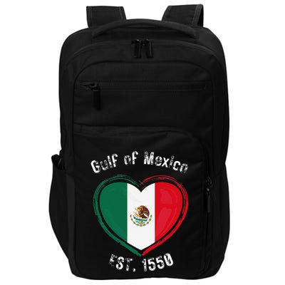 Gulf Of Mexico Written In Distressed Font Mexican Pride Impact Tech Backpack