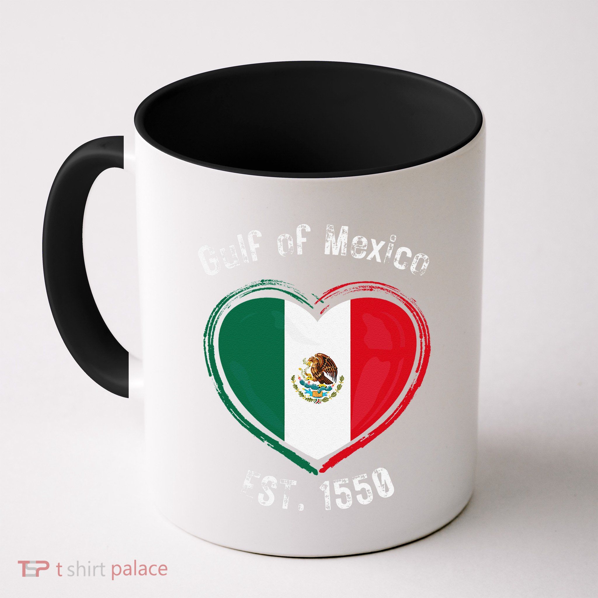 Gulf Of Mexico Written In Distressed Font Mexican Pride Mug