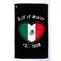 Gulf Of Mexico Written In Distressed Font Mexican Pride Golf Towel