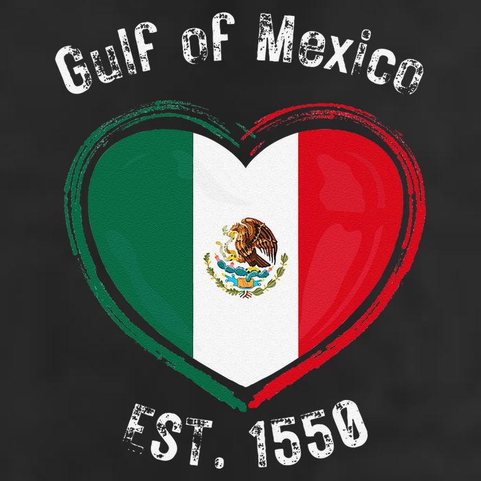 Gulf Of Mexico Written In Distressed Font Mexican Pride Golf Towel