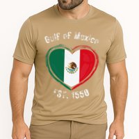 Gulf Of Mexico Written In Distressed Font Mexican Pride Cooling Performance Crew T-Shirt