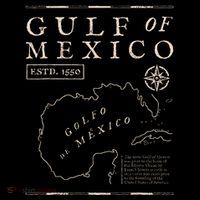 Gulf Of Mexico Est 1550 Historic Map Gulf Of Mexico .Png Baby Bodysuit