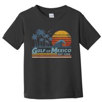 Gulf Of Mexico Since 1550 Retro Vintage Beach Toddler T-Shirt
