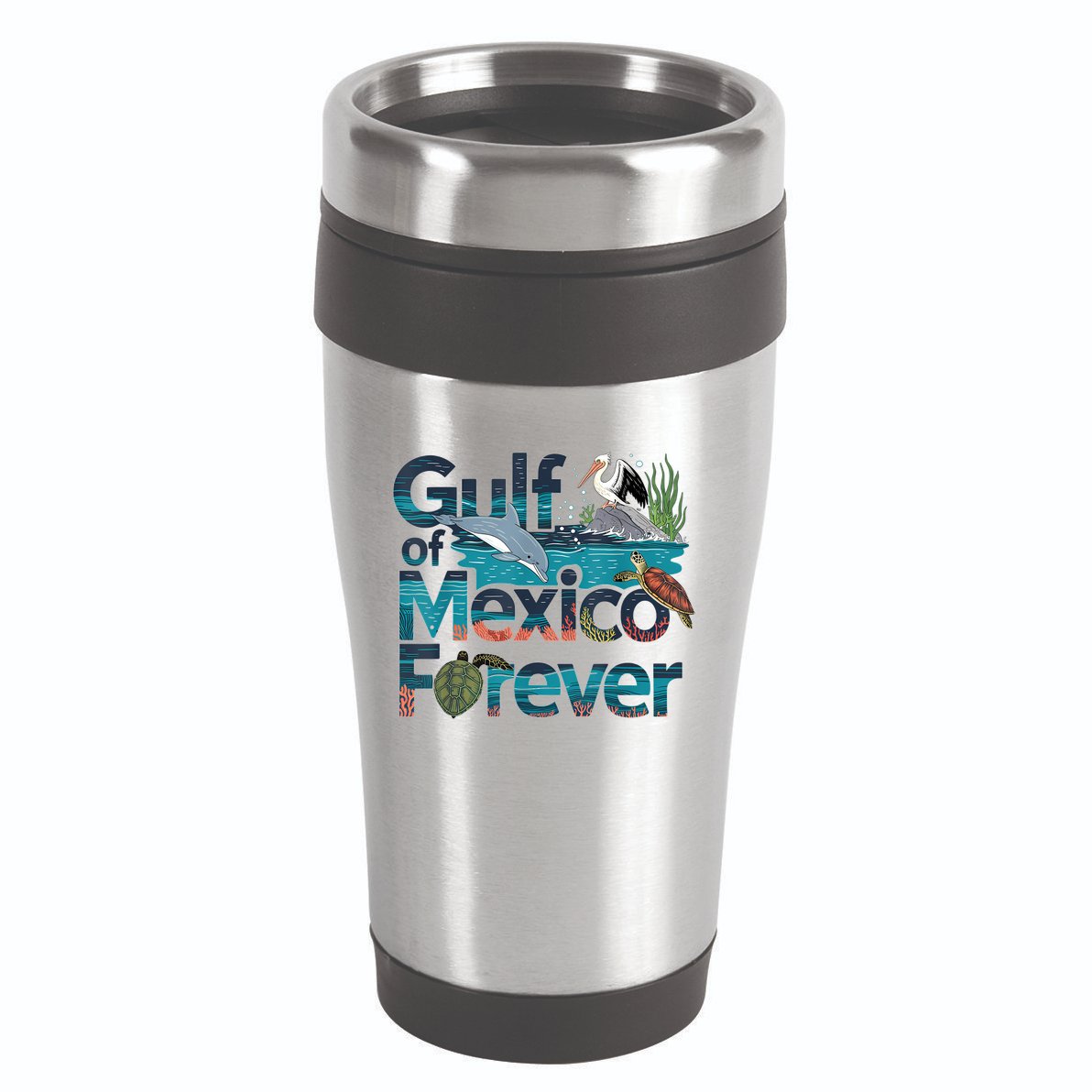 Gulf Of Mexico Forever Marine Wildlife Ocean Conservation 16oz Travel Tumbler