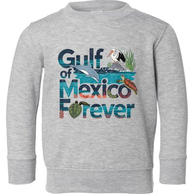 Gulf Of Mexico Forever Marine Wildlife Ocean Conservation Toddler Sweatshirt