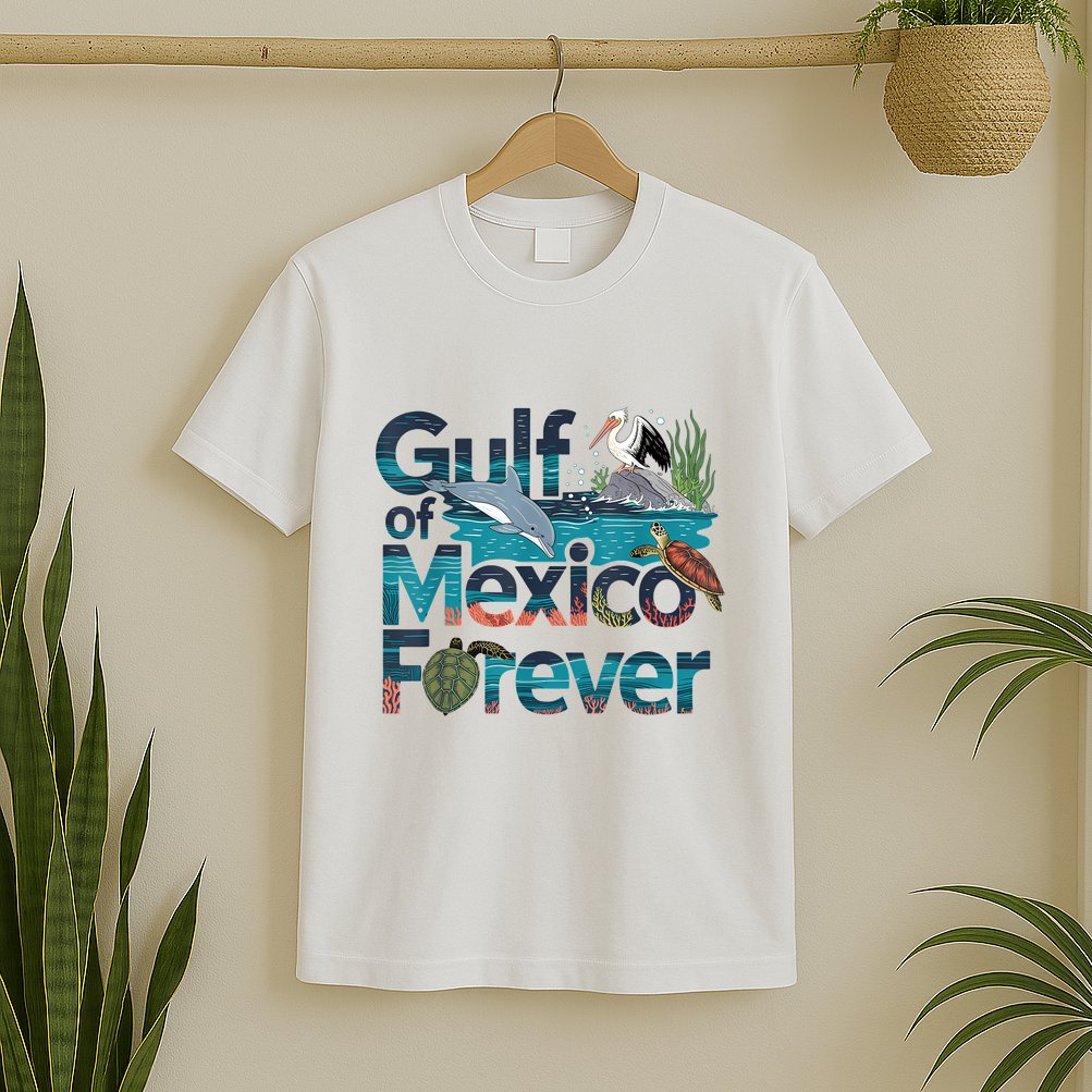 Gulf Of Mexico Forever Marine Wildlife Ocean Conservation T-Shirt