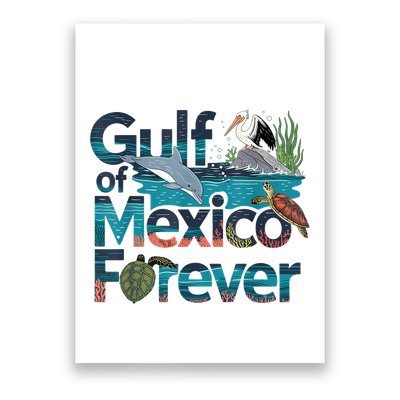 Gulf Of Mexico Forever Marine Wildlife Ocean Conservation Poster