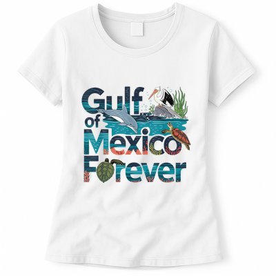 Gulf Of Mexico Forever Marine Wildlife Ocean Conservation Womens T-Shirt