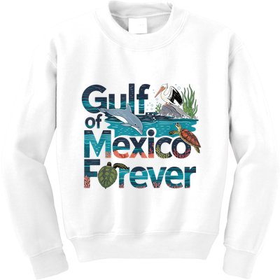 Gulf Of Mexico Forever Marine Wildlife Ocean Conservation Kids Sweatshirt