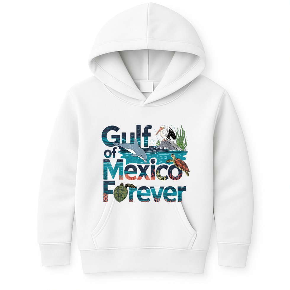 Gulf Of Mexico Forever Marine Wildlife Ocean Conservation Kids Hoodie
