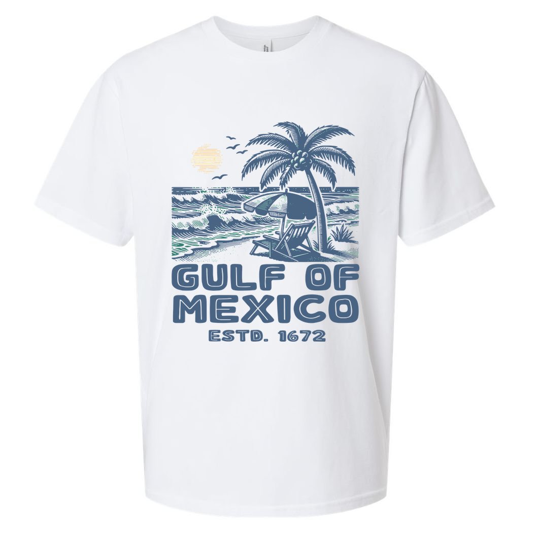 Gulf Of Mexico 1672 Vintage Beach Sueded Cloud Jersey T-Shirt