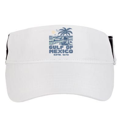 Gulf Of Mexico 1672 Vintage Beach Adult Drive Performance Visor