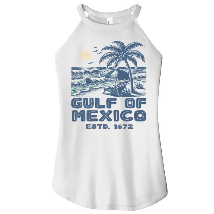 Gulf Of Mexico 1672 Vintage Beach Women's Perfect Tri Rocker Tank