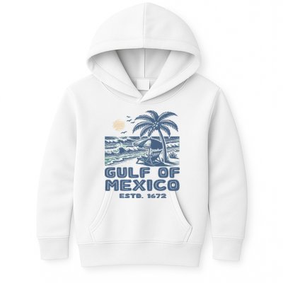 Gulf Of Mexico 1672 Vintage Beach Kids Hoodie