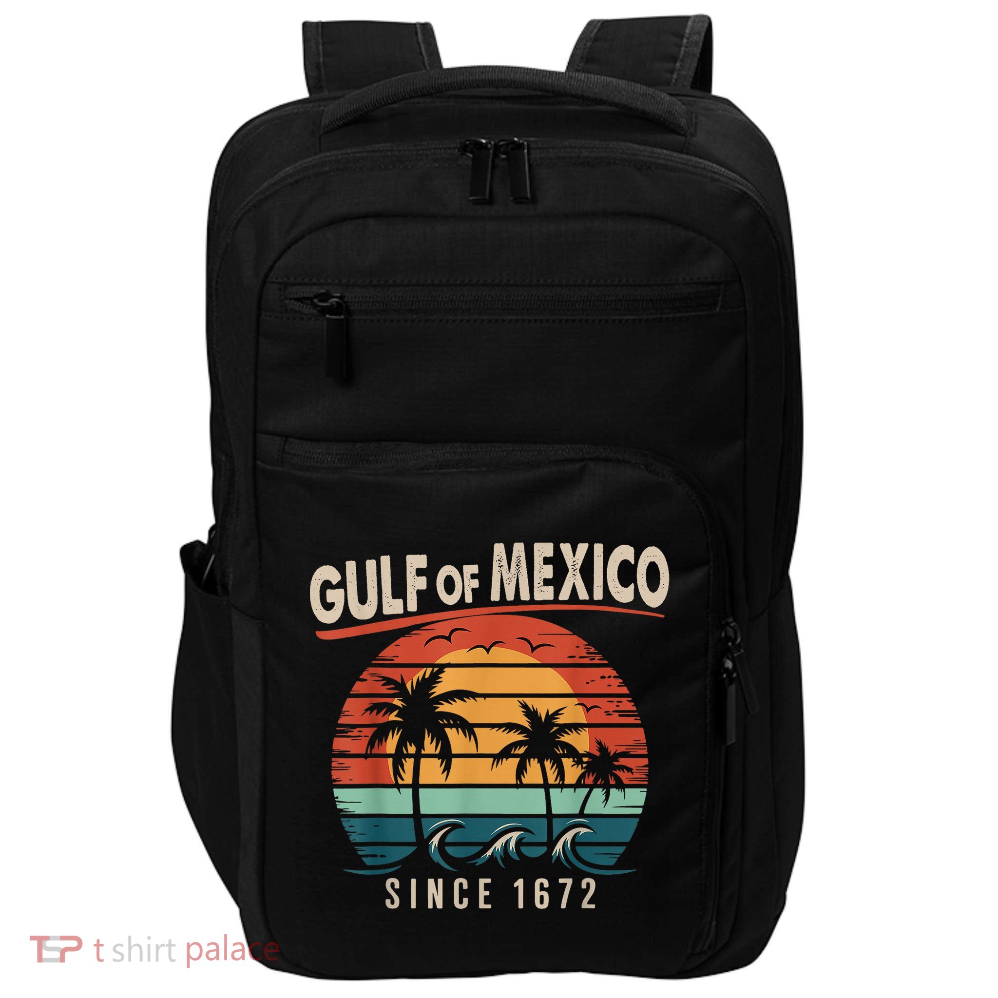 Gulf Of Mexico Vintage Gulf Of Mexico Since 1672 Impact Tech Backpack