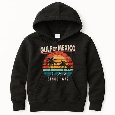Gulf Of Mexico Vintage Gulf Of Mexico Since 1672 Kids Hoodie