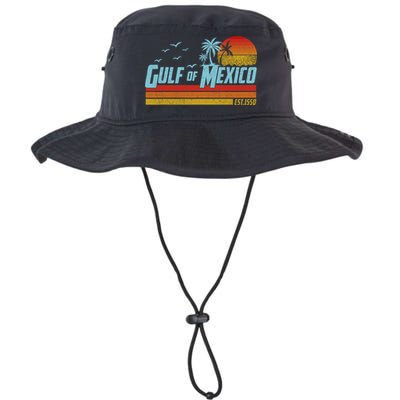 Gulf Of Mexico Est 1550 Retro Vintage Beach Bucket Hat