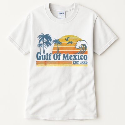 Gulf Of Mexico Est 1550 Retro Vintage Beach Gulf Of Mexico Tall T-Shirt