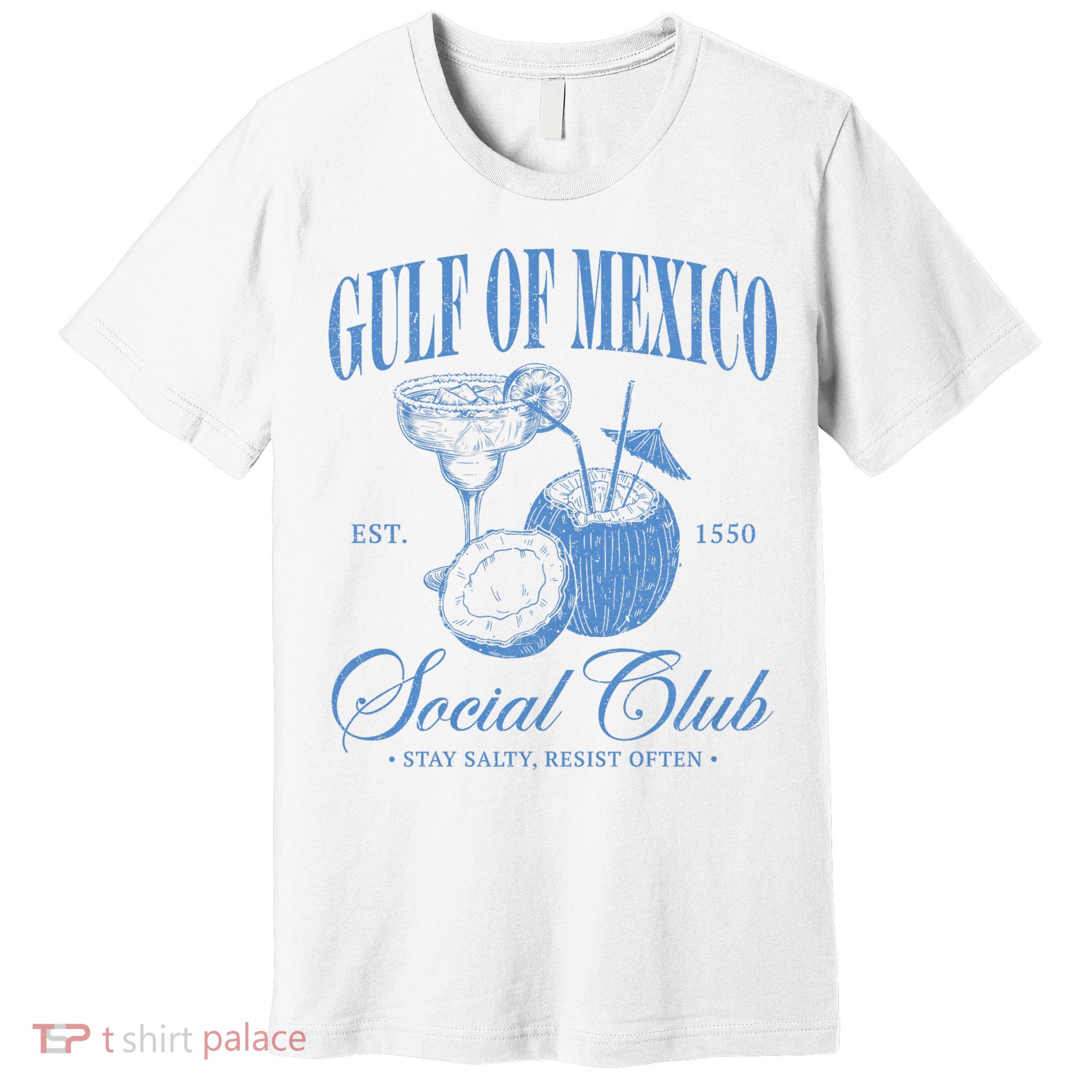Gulf Of Mexico Vintage Gulf Of Mexico Social Club Est 1550 Premium T-Shirt