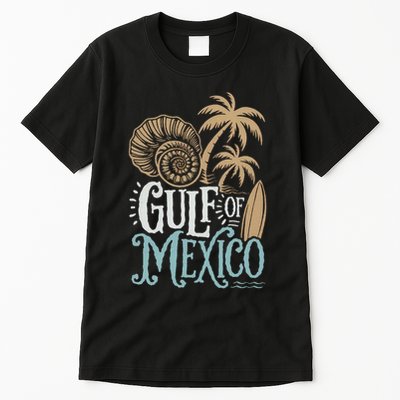 Gulf Of Mexico Gift Flag Beach Golfo De Mexico .Png Tall T-Shirt
