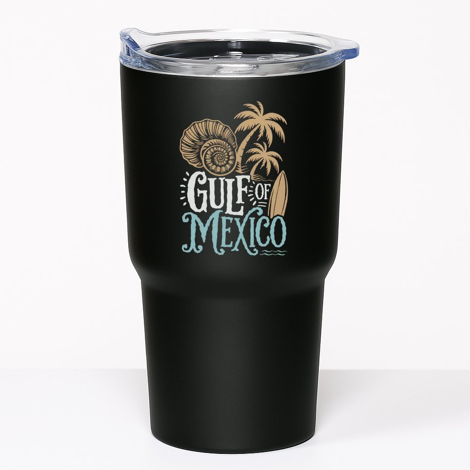 Gulf Of Mexico Gift Flag Beach Golfo De Mexico .Png Tumbler