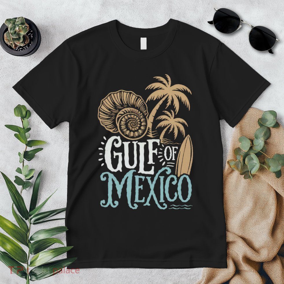 Gulf Of Mexico Gift Flag Beach Golfo De Mexico .Png Premium T-Shirt
