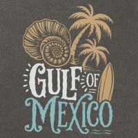 Gulf Of Mexico Gift Flag Beach Golfo De Mexico .Png Cotton Canvas Backpack